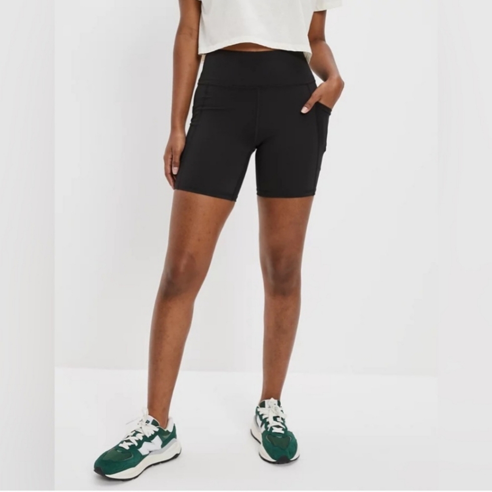 New AE The Everything Pockets bike shorts 6",Black M